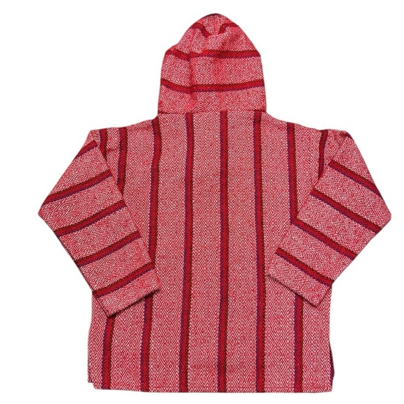 Orizaba Original Red Hippie Baja Jacket Men’s XS or Youth XL - Picture 2 of 9